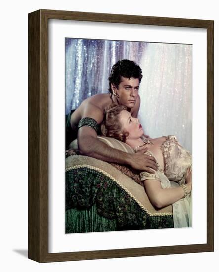 Le Voleur by Tanger THE PRINCE WHO WAS A THIEF by RudolphMate with Piper Laurie and Tony Curtis, 19-null-Framed Photo