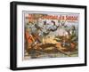 Le Voyage en Suisse - The Railroad Disaster Poster-Lantern Press-Framed Art Print