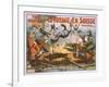 Le Voyage en Suisse - The Railroad Disaster Poster-Lantern Press-Framed Art Print