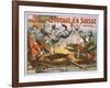 Le Voyage en Suisse - The Railroad Disaster Poster-Lantern Press-Framed Art Print