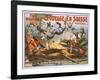 Le Voyage en Suisse - The Railroad Disaster Poster-Lantern Press-Framed Art Print