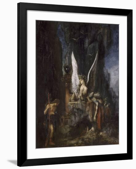 Le Voyageur ou Oedipe voyageur ou l'Egalité devant la mort-Gustave Moreau-Framed Giclee Print