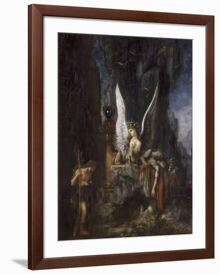 Le Voyageur ou Oedipe voyageur ou l'Egalité devant la mort-Gustave Moreau-Framed Giclee Print