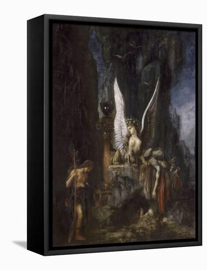 Le Voyageur ou Oedipe voyageur ou l'Egalité devant la mort-Gustave Moreau-Framed Stretched Canvas