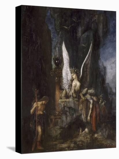 Le Voyageur ou Oedipe voyageur ou l'Egalité devant la mort-Gustave Moreau-Stretched Canvas