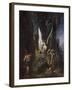 Le Voyageur ou Oedipe voyageur ou l'Egalité devant la mort-Gustave Moreau-Framed Giclee Print