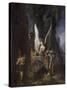 Le Voyageur ou Oedipe voyageur ou l'Egalité devant la mort-Gustave Moreau-Stretched Canvas