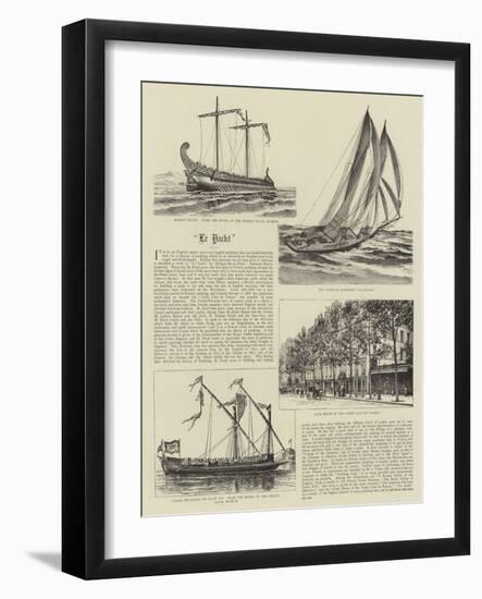 Le Yacht-null-Framed Giclee Print