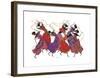 Lead Dancer in Purple Gown-Augusta Asberry-Framed Giclee Print