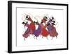 Lead Dancer in Purple Gown-Augusta Asberry-Framed Giclee Print