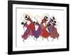 Lead Dancer in Purple Gown-Augusta Asberry-Framed Giclee Print