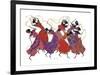 Lead Dancer in Purple Gown-Augusta Asberry-Framed Giclee Print