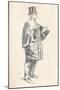 Lead Pencil Sketch by Phil May, C19th Century (1903-1904)-Philip William May-Mounted Giclee Print