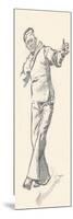 Lead Pencil Sketch by Phil May, C19th Century (1903-1904)-Philip William May-Mounted Giclee Print