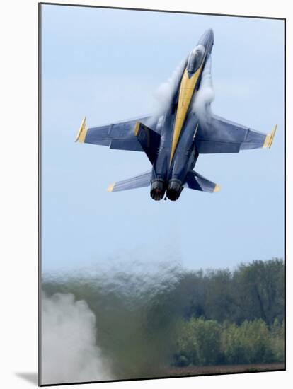 Lead Solo Pilot of the Blue Angels Performs a High Performance Climb-Stocktrek Images-Mounted Photographic Print