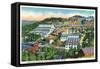 Lead, South Dakota, Aerial View of the Homestake Mining Co Mills and Shops-Lantern Press-Framed Stretched Canvas