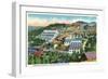 Lead, South Dakota, Aerial View of the Homestake Mining Co Mills and Shops-Lantern Press-Framed Art Print