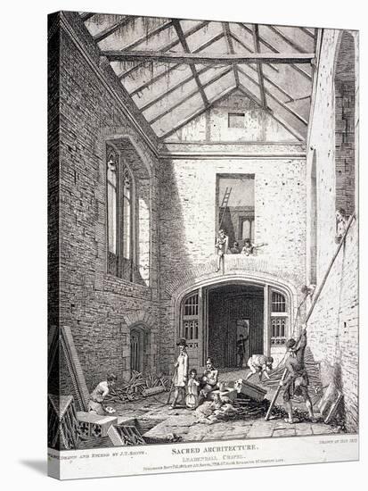 Leadenhall Chapel, London, 1814-John Thomas Smith-Stretched Canvas