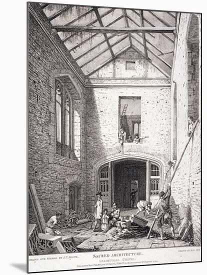 Leadenhall Chapel, London, 1814-John Thomas Smith-Mounted Giclee Print