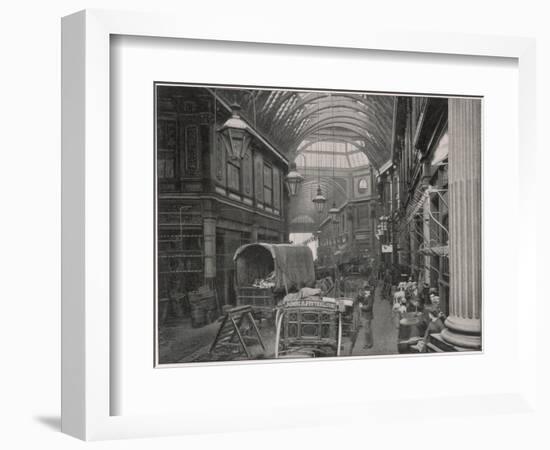 Leadenhall Market 1901-null-Framed Art Print