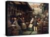 Leadenhall Market, London, 1865-Andries Scheerboom-Stretched Canvas