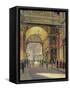 Leadenhall Market - the Crossroads-Julian Barrow-Framed Stretched Canvas