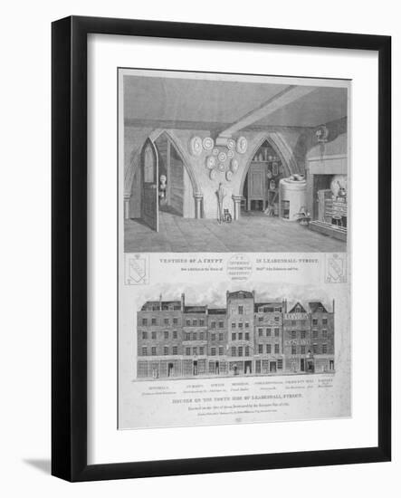 Leadenhall Street, City of London, 1825-Bartholomew Howlett-Framed Giclee Print