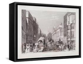 Leadenhall Street, London, C1837-J Hopkins-Framed Stretched Canvas