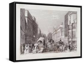 Leadenhall Street, London, C1837-J Hopkins-Framed Stretched Canvas