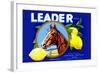 Leader Brand Lemons-null-Framed Art Print