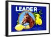 Leader Brand Lemons-null-Framed Art Print