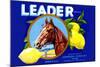 Leader Brand Lemons-null-Mounted Art Print