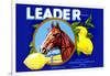 Leader Brand Lemons-null-Framed Art Print