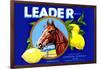 Leader Brand Lemons-null-Framed Art Print