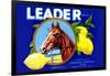 Leader Brand Lemons-null-Framed Art Print