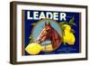 Leader Lemon Label-null-Framed Art Print