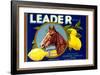 Leader Lemon Label-null-Framed Art Print