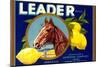 Leader Lemon Label-null-Mounted Art Print