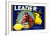 Leader Lemon Label-null-Framed Art Print