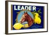 Leader Lemon Label-null-Framed Art Print