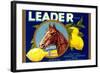 Leader Lemon Label-null-Framed Art Print