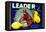 Leader Lemon Label-null-Framed Stretched Canvas
