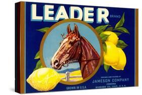 Leader Lemon Label-null-Stretched Canvas