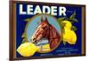 Leader Lemon Label-null-Framed Art Print