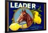 Leader Lemon Label-null-Framed Art Print