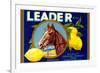 Leader Lemon Label-null-Framed Art Print