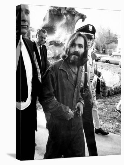 Leader of Hippie Family Charles Manson Indicted for Murders of Actress Sharon Tate and Friends-Vernon Merritt III-Stretched Canvas