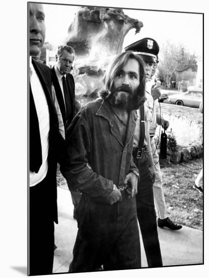 Leader of Hippie Family Charles Manson Indicted for Murders of Actress Sharon Tate and Friends-Vernon Merritt III-Mounted Premium Photographic Print