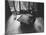 Leader of Minimal Art Movement Ad Reinhardt Working on One of His 'Black' Paintings-John Loengard-Mounted Premium Photographic Print