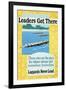 Leaders Get There, Rowing Poster-null-Framed Art Print